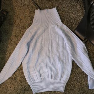 Baby blue turtleneck sweater